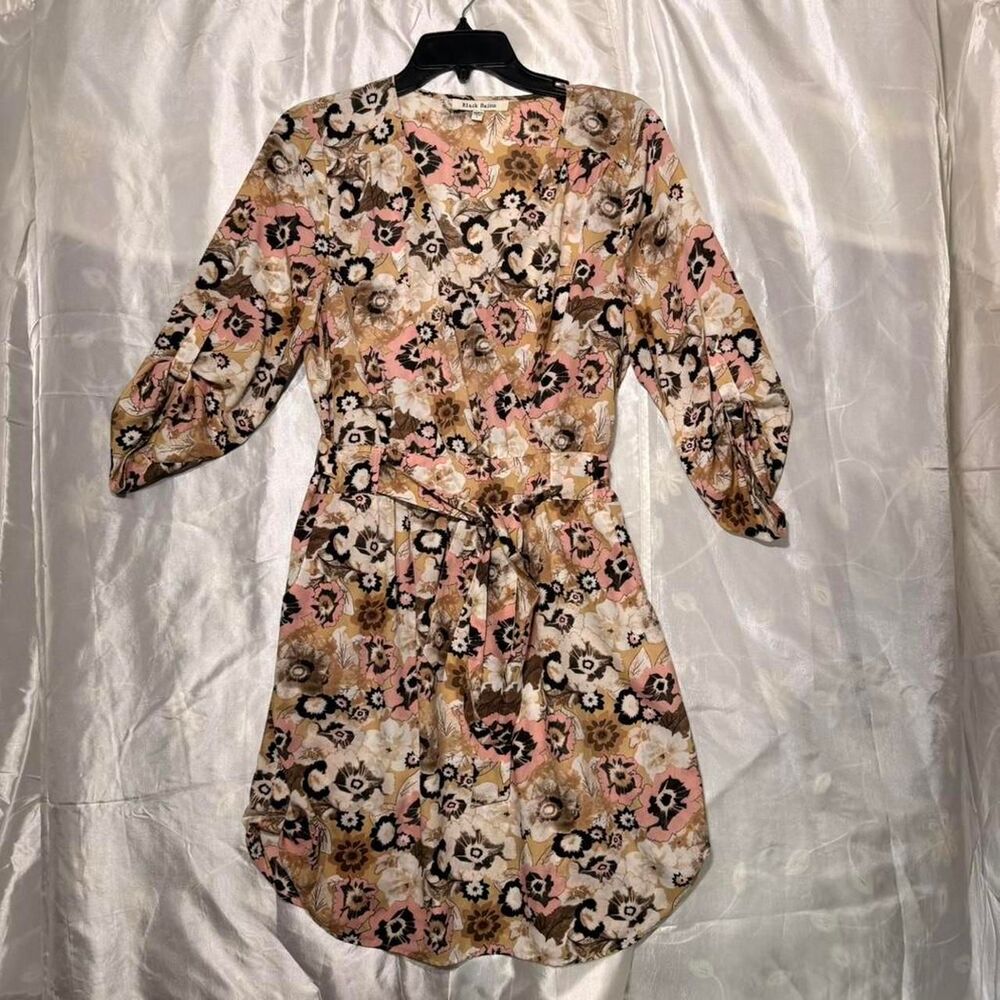 Women's Floral midi dress w pockets